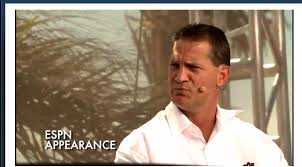 Chizik on ESPN Stage at SEC BeachFest